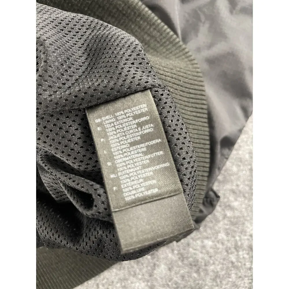 The North Face Jacket Mens Medium Black Windbreaker Full Zip Coat N251